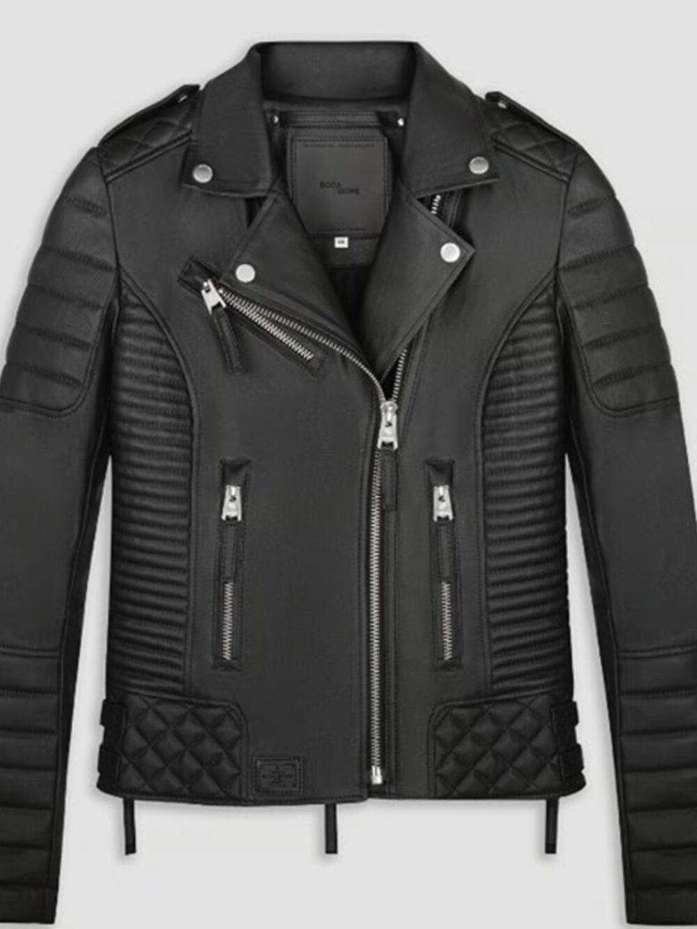 NWOT Boda Skins Kay Michaels Leather Jacket MINT condition US size 2